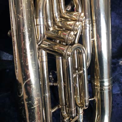 Conn Constellation Four Valve Baritone (euphonium) with Case and Mouthpiece - plays excellently image 7