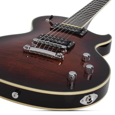 Schecter Solo-II Supreme Cat's Eye Black Burst image 2