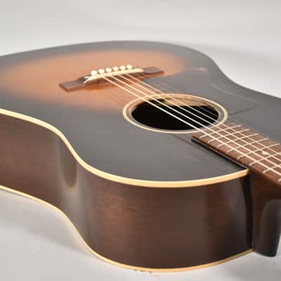 Pre War Guitars Model J Lefty Sunburst Relic Slope Shoulder Acoustic Guitar w/OHSC image 6