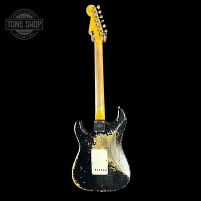 Fender Custom Shop Time Machine '63 Strat Super Heavy Relic Super Faded Aged Black Over 3 Color Sunburst w/case image 8
