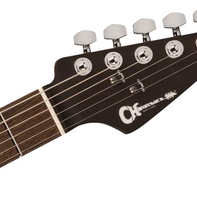 Charvel MJ Dinky DK24 HSH 2PT W MAH FM Flame Maple Top in Antique Burst 2024 w/OSSC (B-Stock) image 8