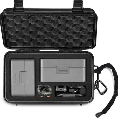 Travel Waterproof Hard Case for DJI Mic Mini/Mic 2, Transmitter, Receiver, Lavalier Mic, and other Accessories(Case & Bag Only) image 1