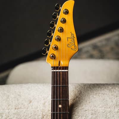 Suhr Classic S Dealer Select Limited Run - Gold w/White Pearl Pickguard, Match Painted Headstock, Gold Hardware & SSCII System image 5