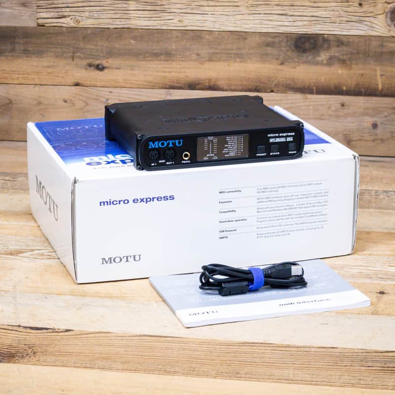 MOTU micro express 4x6 USB Bus-Powered MIDI Interface with SMPTE U280357 image 1