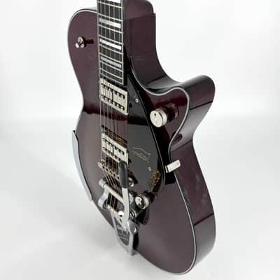 2026 Gretsch Nigel Hendroff Penguin G6134TFM-NH - Dark Cherry Metallic Flame image 8