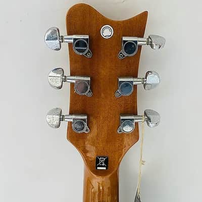 Sakura Electric Guitar, Burl Wood Top Mahogany Body, Maple Neck, Rosewood Fingerboard, 22 Frets, HH Pickups image 5