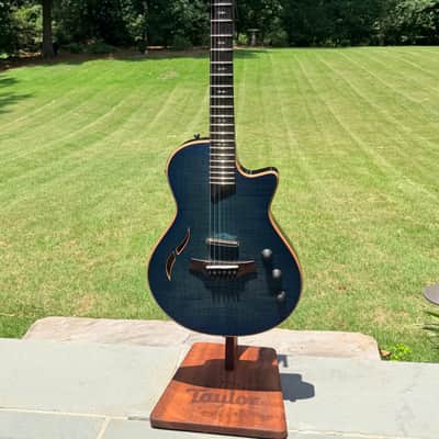 Taylor T5z Pro Pacific Blue Figured Maple w/ Graph Tech Ratio Tuners + OHSC | Excellent image 1