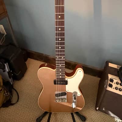Fender Custom Shop P90 Mahogany Telecaster Journeyman Relic 2020 Aged Firemist Gold image 6