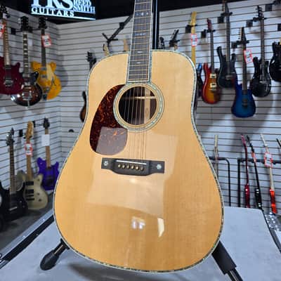 Martin D-42L Modern Deluxe Acoustic Guitar - Natural w/OHSC & PLEK*D #556 image 4