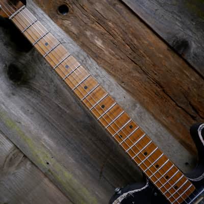 Keith Holland Custom T-ANS #1335 2025 - Black Nitro over Pink with Laser-Etched Paisley with Hard Case image 15
