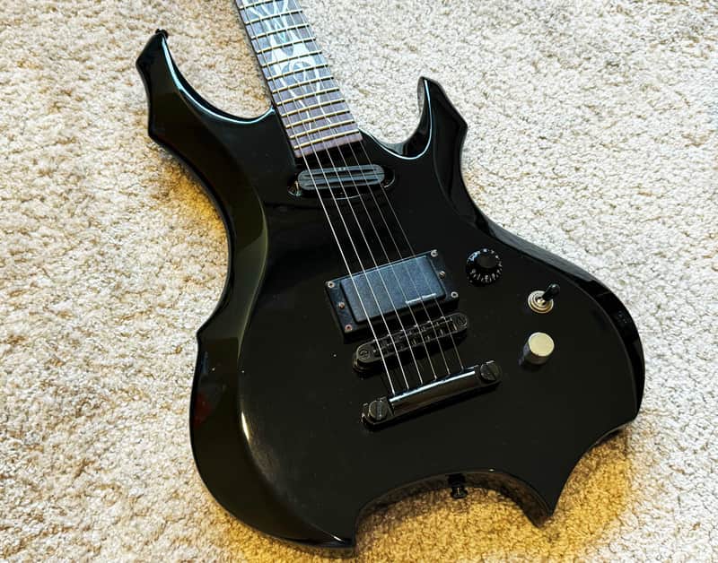 ESP Forest GL-F STD BK - George Lynch Signature - Black image 1