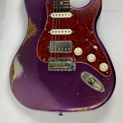 LsL Instruments Saticoy 22 Classic S Purple Sparkle Heavy Age Relic HSS - Brand New with case image 3