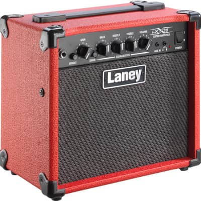 Laney LX15-RED 15W Electric Guitar Combo Amp With Dual 5-Inch Speakers Drive Switch AUX Input And Headphone Out image 4
