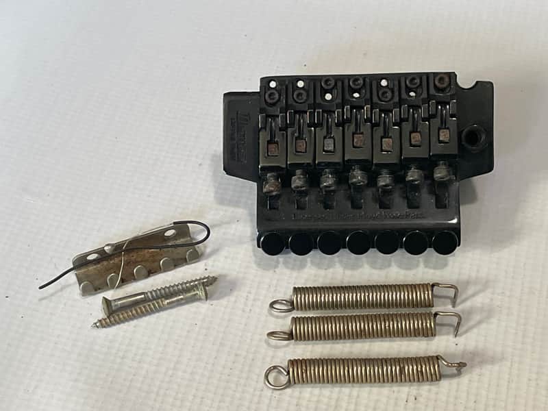 1990's Japan Ibanez RG7 Series LO-TRS Takeuchi Black Floyd Rose Tremolo Bridge image 1