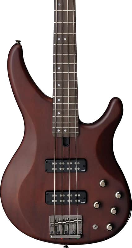 Yamaha TRBX504 4-String Bass Guitar, Rosewood Fingerboard, Translucent Brown image 1