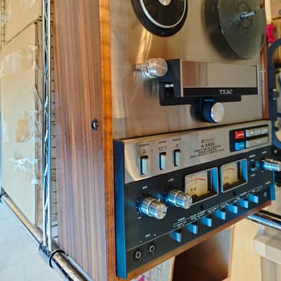 TEAC A-5500 1/4" 2-Track Reel to Reel Tape Recorder 1970s - Black image 1