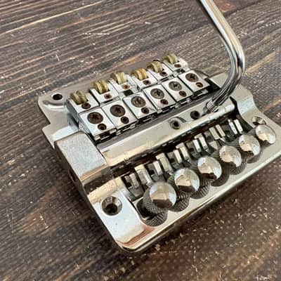 80s Kahler Standard Type Tremolo Bridge Chrome No Logo Made in Japan image 4