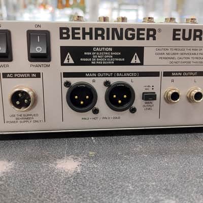 Behringer Eurorack MX1604A 16-Channel Mic / Line Mixer 2000s - Silver image 7