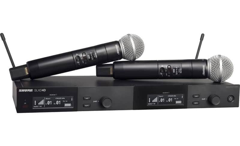 Shure SLXD24D/SM58-J52 Dual SM58 Handheld Wireless Mic System image 1