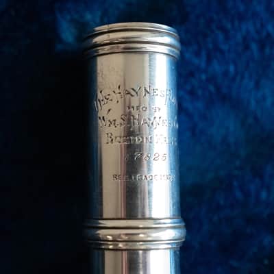 Haynes 1943 Solid Silver Flute – Serial 17825 – Excellent Player, Beautiful Wartime Era Piece image 3