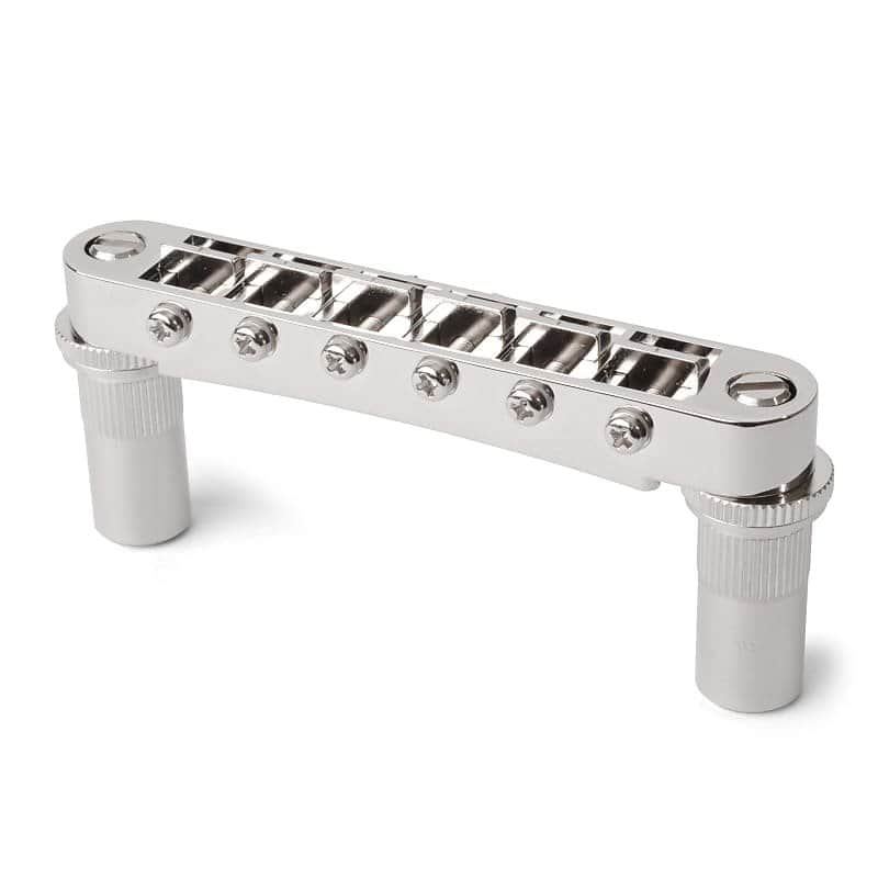 Gotoh Tune-o-matic Bridge with Studs/Bushings, Chrome image 1