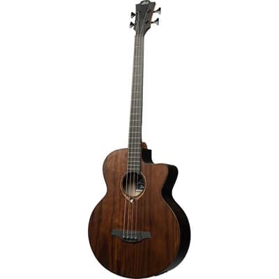 Lag SAUVAGE-BCE Sauvage Series Jumbo Cutaway Pale Brankowood Top Khaya Neck 4-String Acoustic-Electric Bass Guitar w/Gig Bag image 6