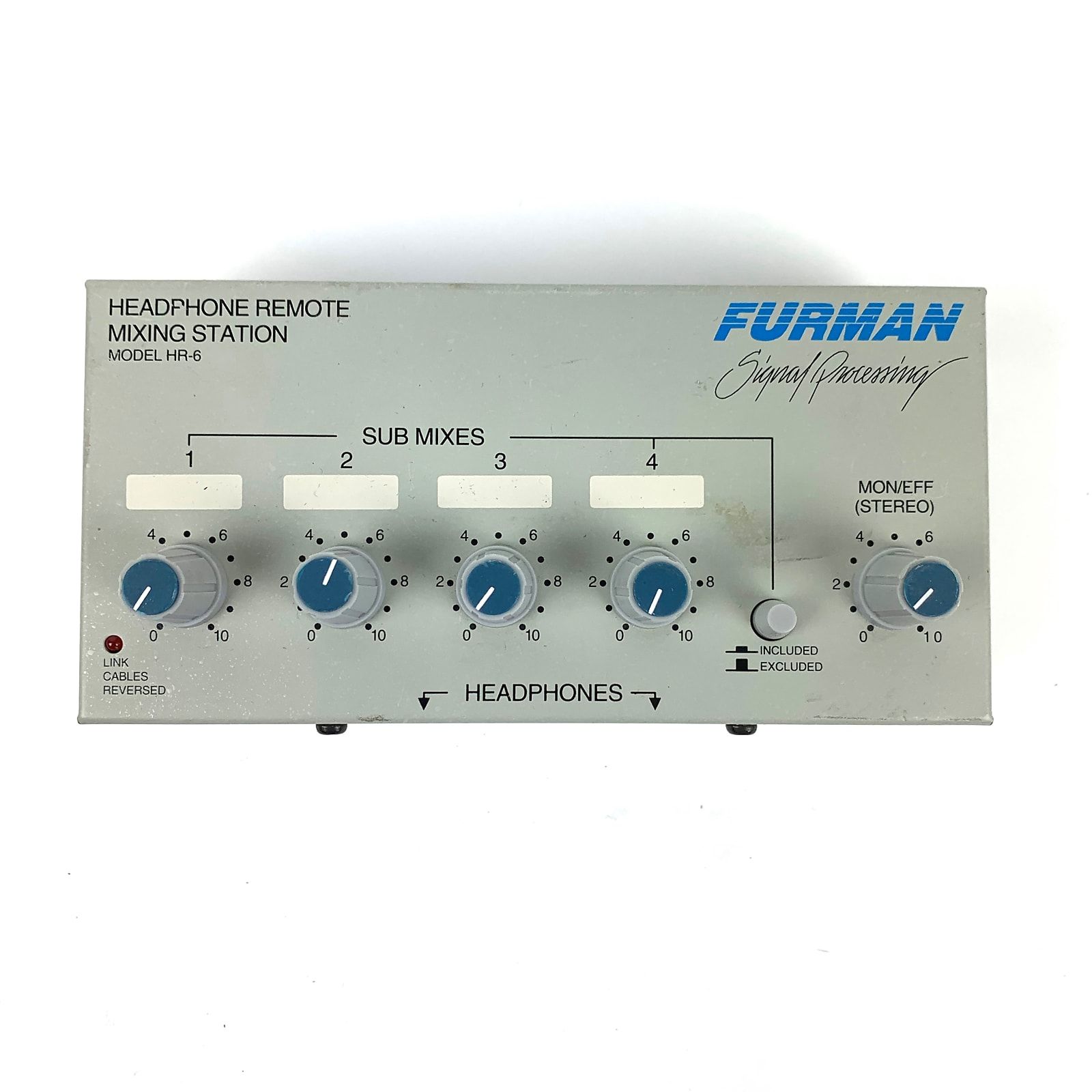 FURMAN hr-6 本体 Furman HR-6 Headphone Remote Mixing Station | Reverb
