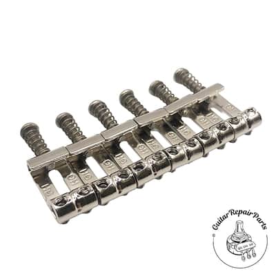 Highwood Contoured Vintage Strat Saddles HG 10,50 (2-1/16"52mm) - Nickel Gloss image 1