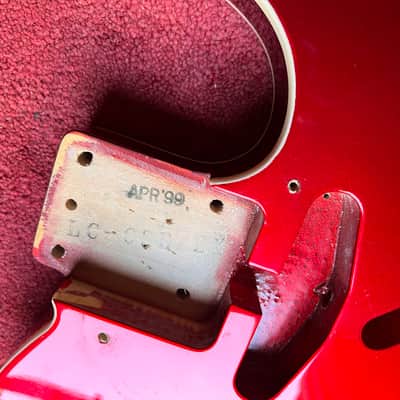 fender telecaster body candy apple red 1999 image 2