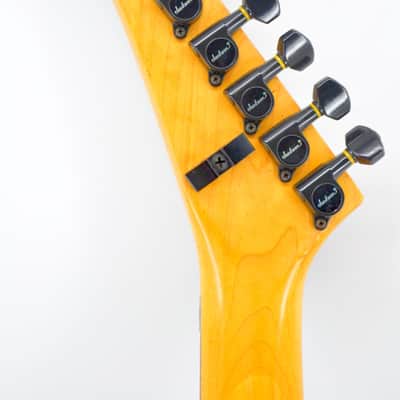 Charvel 375 Deluxe with Rosewood Fretboard 1989 - 1991 - Transparent Amber - Chainsaw Case image 6