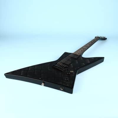 2006 LTD ESP Diamond Plate Black EX-400 BD Electric Guitar image 8