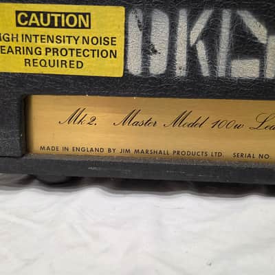 Marshall JMP 2203 Mk2 Master Model Lead 100-Watt Guitar Amp Head 1976 - Black (C013-A9) image 11