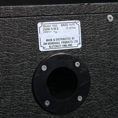 1980s Marshall 1555 Bass Amplifier Speaker Cabinet 1x15 | Sought-After Vintage Bass Amp Cab from the Mid 80s | 250W 8 Ohm image 4