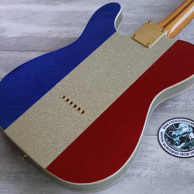 2024 Fender Limited Edition Buck Owens Telecaster (Red Silver & Blue Sparkle) image 9
