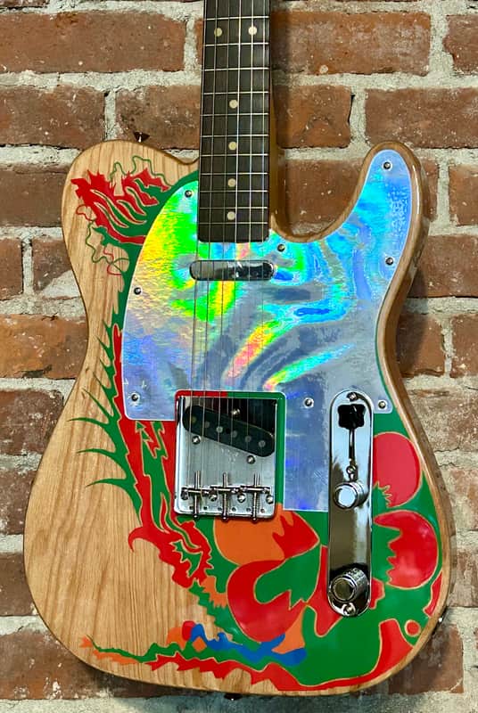 New Fender Artist Series Jimmy Page Telecaster with Rosewood Fretboard - Natural with Dragon Graphic, Get the Led Out! Buy it Here and Support A Brick and Mortar Shop! image 1