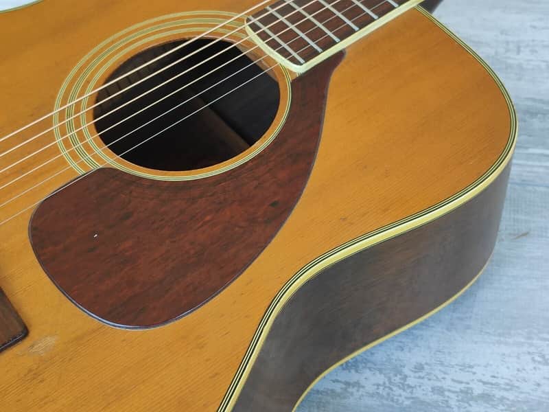 1970 Yamaha FG-350 Red Label Dreadnought Acoustic Guitar | Reverb
