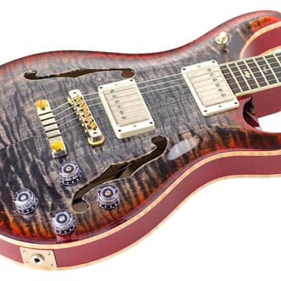 Used 2024 PRS McCarty 594 Hollowbody II Charcoal Cherry Burst #0384874 image 2