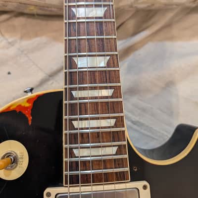 Gibson Custom Shop Les Paul Standard Painted Over 2017 - Ebony over Cherry Sunburst 1 of 50 image 4