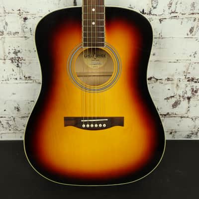 2009 Great Divide LD-2-SB Dreadnought Acoustic Guitar – Vintage Sunburst image 2