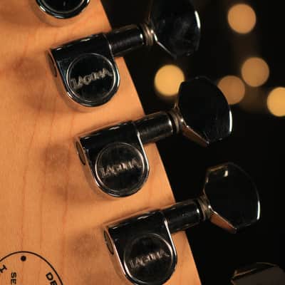 Laguna LE 122  Black HH 2008 Dual humbucker basswood , Rosewood fretboard,  Maple neck image 14