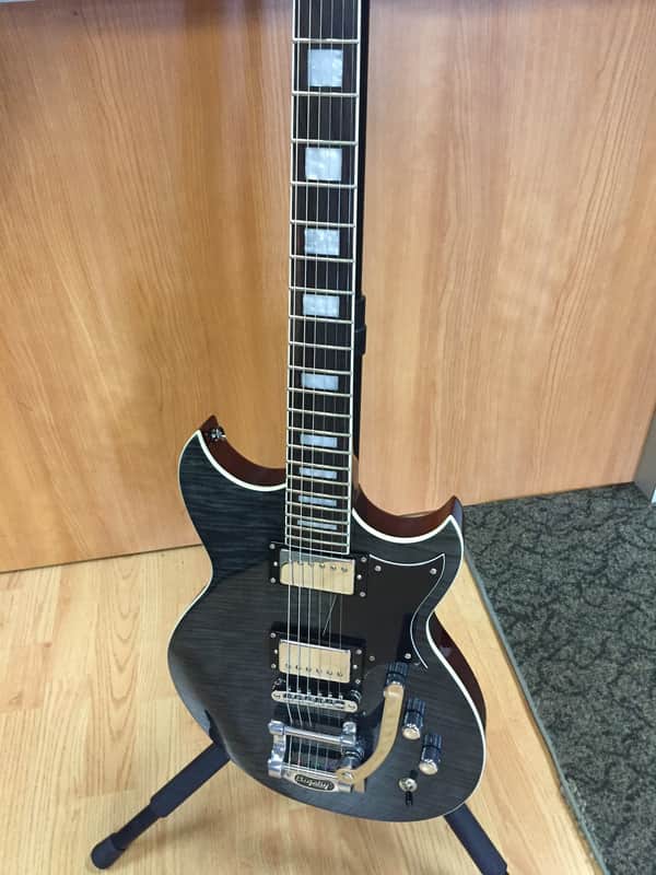 Reverend Sensei HB FM Limited Edition 2016 Trans Black w/Case image 1
