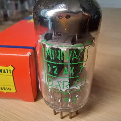 Rare early NOS NIB 1962 PHILIPS Dario Miniwatt 12AX7 ecc83 Holland BIG O getter  super strong best AMPEREX tube perfectly balanced  Orange Hiwatt Marshall, preamp image 6