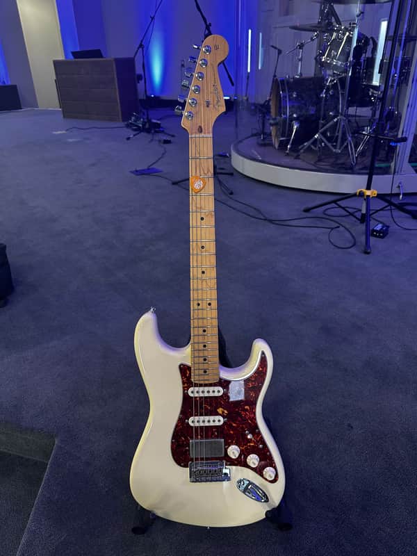 2011 Fender American Standard Stratocaster (HSS w/ Lambertones loaded pickguard) image 1