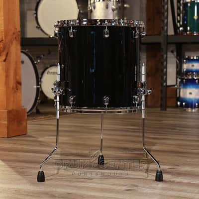 Tama Starclassic Walnut/Birch Floor Tom 16x16 Piano Black image 2