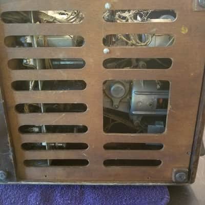 Sound Scriber Rare Vintage Record Cutting Lathe small tube amp Soundscriber 1930s-1940s - stained wood image 9