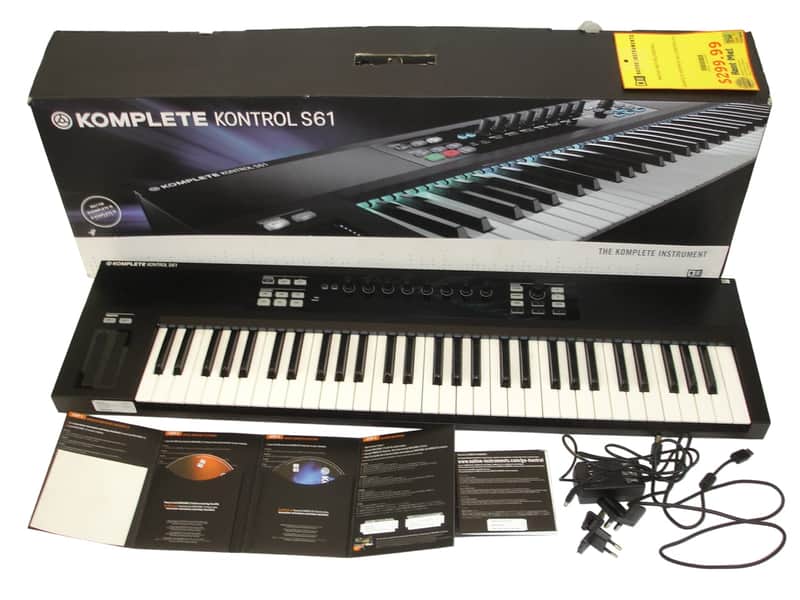 Native Instruments KOMPLETE KONTROL S61 61-Key Keyboard Controller w/ Box & Extras image 1