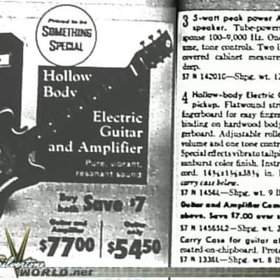 Silvertone Sears Roebuck & Co. Model 1456 3-Tone Sunburst (1968-1973) image 24