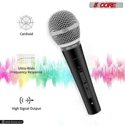 5Core XLR Microphone Dynamic Mic Karaoke Singing Studio Microfono Handheld Mics-ND 58 2PCS image 14