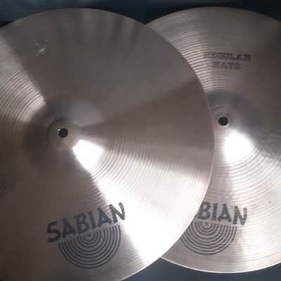 Sabian EARLY VINTAGE 15" PRE- AA Regular HI HAT CYMBALS  RARE ORIGINAL BAG NEAR MINT image 5