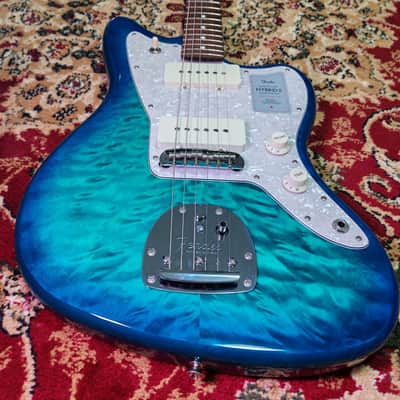 2024 Fender Japan Hybrid II Jazzmaster QMT Collection 2024 - Quilt Aquamarine, Limited Edition, Full Set, MIJ JD24 image 9